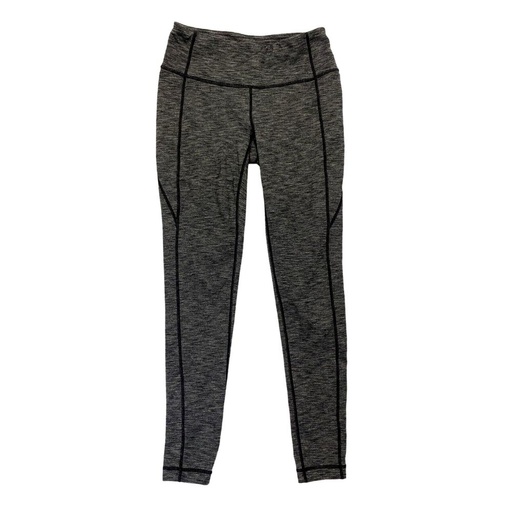 Athleta Revelation Tight Leggings Womens Small Marled Gray Yoga 25x27 305132